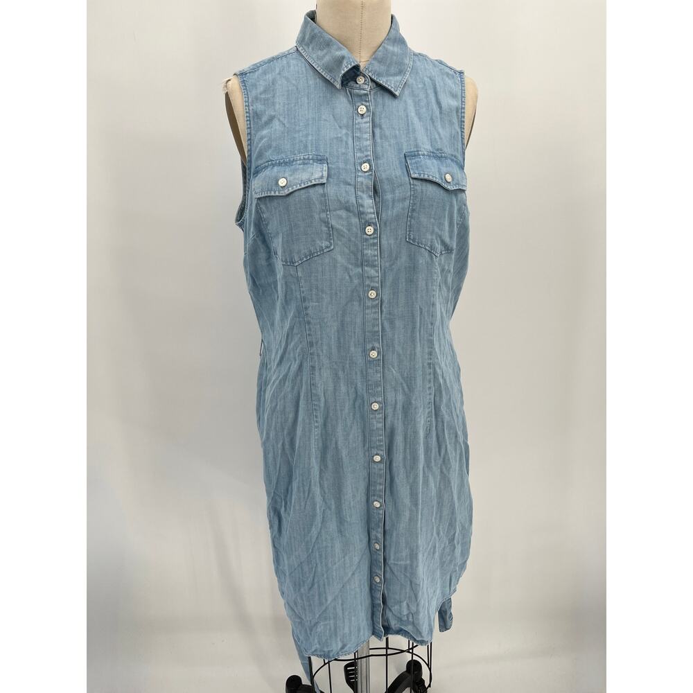 UNTUCKit Light Blue Denim Mini Dress